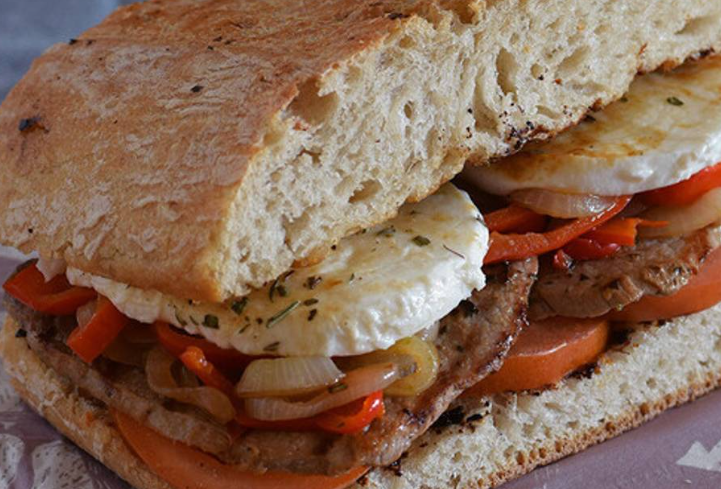 Bocadillo ternera salteado